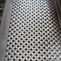 Tela de folha de alumínio perfurada escovada com orifício redondo